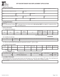 Form 734-5138 Stp Discretionary Bus Replacement Application - Oregon
