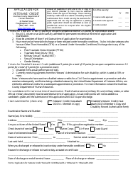 Document preview: Application for Veterans' Credit - Dutchess County, New York