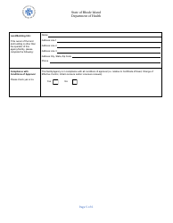 Application for Nursing Service Agency - Rhode Island, Page 5
