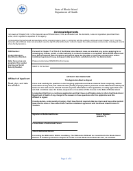Application for Nursing Service Agency - Rhode Island, Page 6