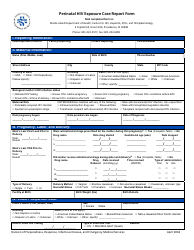 Document preview: Perinatal HIV Exposure Case Report Form - Rhode Island