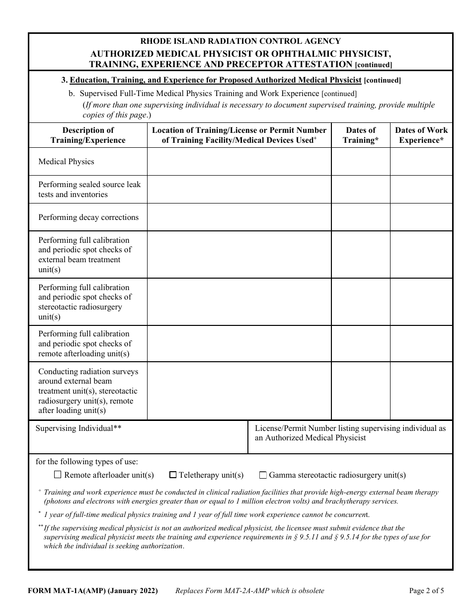 Form MAT-1A(AMP) - Fill Out, Sign Online and Download Fillable PDF ...