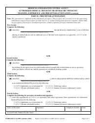 Form MAT-1A(AMP) Authorized Medical Physicist or Ophthalmic Physicist, Training, Experience and Preceptor Attestation - Rhode Island, Page 5