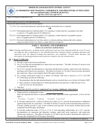 Form MAT-1A(AUT) Authorized User Training, Experience and Preceptor Attestation (For Uses Defined Under 216-ricr-40-20-9.8.1) - Rhode Island