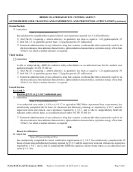 Form MAT-1A(AUT) Authorized User Training, Experience and Preceptor Attestation (For Uses Defined Under 216-ricr-40-20-9.8.1) - Rhode Island, Page 5
