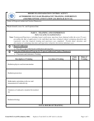 Document preview: Form MAT-1A(ANP) Authorized Nuclear Pharmacist Training, Experience and Preceptor Attestation [216-ricr-40-20-9.5.12] - Rhode Island