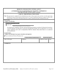 Form MAT-1A(ANP) Authorized Nuclear Pharmacist Training, Experience and Preceptor Attestation [216-ricr-40-20-9.5.12] - Rhode Island, Page 3