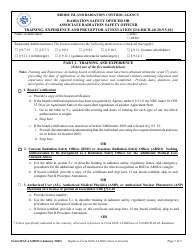 Document preview: Form MAT-1A(RSO) Radiation Safety Officer or Associate Radiation Safety Officer Training, Experience and Preceptor Attestation [216-ricr-40-20-9.5.10] - Rhode Island