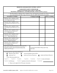 Form MAT-1A(RSO) Radiation Safety Officer or Associate Radiation Safety Officer Training, Experience and Preceptor Attestation [216-ricr-40-20-9.5.10] - Rhode Island, Page 4