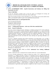 Instructions for Form MAT-1A Application for Radioactive Materials License - Rhode Island, Page 10