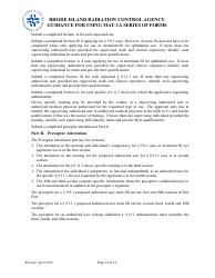 Instructions for Form MAT-1A Application for Radioactive Materials License - Rhode Island, Page 13