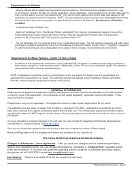 Application for Initial Registration as a Medical Marijuana Patient - Rhode Island, Page 2
