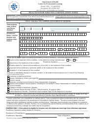 Application for Initial Registration as a Medical Marijuana Patient - Rhode Island, Page 4