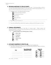 Form Misc.43 Application for Renewal of Bar Membership - Virgin Islands, Page 2