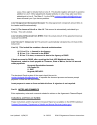Instructions for Agreement Closeout Report - Cost Settled - Maine, Page 5