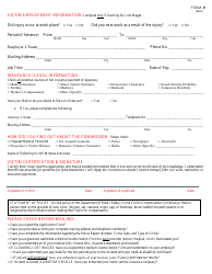 Form 1 Application Form - Crime Victim Compensation Commission - Hawaii, Page 4