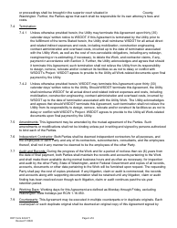 DOT Form 224-071 Utility Construction Agreement - Work by Wsdot - Shared Cost - Washington, Page 6