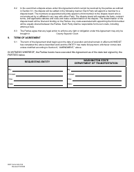 DOT Form 224-102 Project Review Reimbursable Agreement - Washington, Page 3