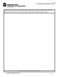 DOT Form 272-066 Title VI Complaint Form - Washington (Somali), Page 2