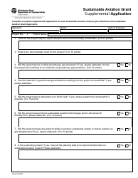 Sustainable Aviation Grant Application Form - Washington, Page 10