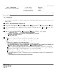 Form JC50 Order After Arraignment (Designated Case) - Michigan