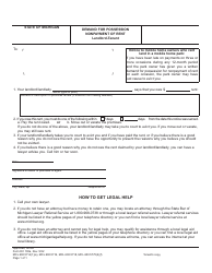 Form DC100A Demand for Possession Nonpayment of Rent - Landlord-Tenant - Michigan, Page 2