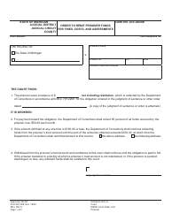 Form MC288 Order to Remit Prisoner Funds for Fines, Costs, and Assesments - Michigan