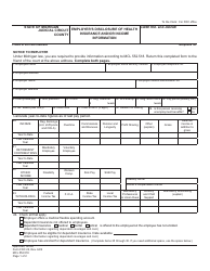 Form FOC22 Employer's Disclosure of Health Insurance and/or Income Information - Michigan