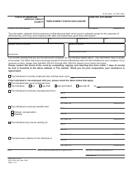 Document preview: Form FOC22B Employment Status Disclosure - Michigan