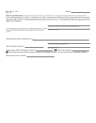 Form FOC90 Notice of Lien - Michigan, Page 2