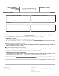 Form FOC106 Notice of Redirection or Abatement of Child Support - Michigan