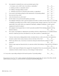 Form CM-2 Commodity Salesperson Statement - New York, Page 2