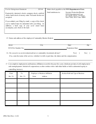 Form CM-2 Commodity Salesperson Statement - New York, Page 3