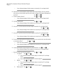 Form SNC-700 Pre-compliance Review Information Request - Michigan, Page 2