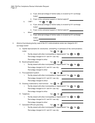 Form SNC-700 Pre-compliance Review Information Request - Michigan, Page 3