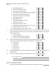 Form SNC-700 Pre-compliance Review Information Request - Michigan, Page 5