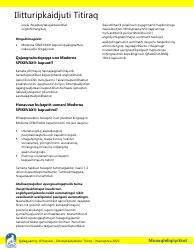 Moderna Spikevax Covid-19 Vaccine Consent Form - Nunavut, Canada (Inuinnaqtun), Page 6
