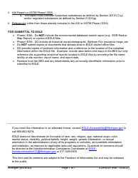 Form EQP4025 Baseline Environmental Assessment Submittal Form - Michigan, Page 7