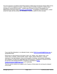 Form EQP4004 Leaking Underground Storage Tank Closure Report - Michigan, Page 3