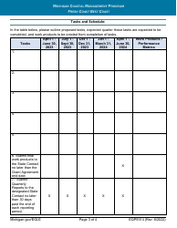 Form EQP9314 Creating a Culture of Resilience Grant Funding Application - Michigan, Page 3