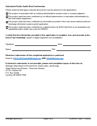 Form EQP9327 Grant Application for Substantial Public Health Risk Projects - Michigan, Page 5