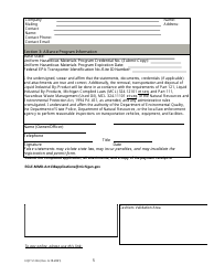 Form EQP5122A Attachment A Liquid Industrial by-Product Uniform Program Fee Worksheet - Michigan, Page 5