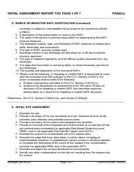 Form EQP4006 Initial Assessment Report Table of Contents Form - Michigan, Page 3