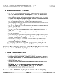 Form EQP4006 Initial Assessment Report Table of Contents Form - Michigan, Page 4