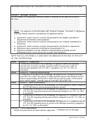 Form EQP5122 Application for Liquid Industrial by-Product Transportation - Motor Carrier Registration and Permit for the Uniform Program - Michigan, Page 4