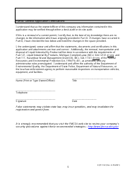 Form EQP5122 Application for Liquid Industrial by-Product Transportation - Motor Carrier Registration and Permit for the Uniform Program - Michigan, Page 5