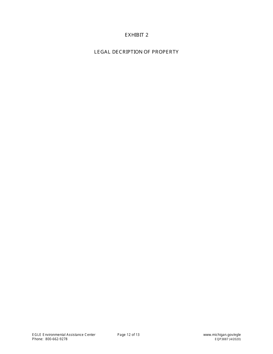 Form EQP3887 Notice of Aesthetic Impact - Part 213 - Michigan, Page 12