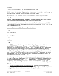 Form EQP3887 Notice of Aesthetic Impact - Part 213 - Michigan, Page 8