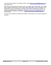 Form EQP5989A Storm Water Industrial (A-1i) Recertification - Michigan, Page 2