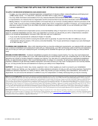 VA Form 28-1900 Application for Veteran Readiness and Employment for Claimants With Service-Connected Disabilities (Chapter 31, Title 38, U.s.c.), Page 2
